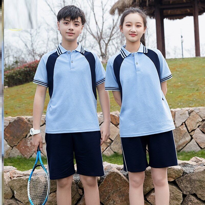 小学生班服学院表演开p学季教师夏装小学生校服三件套幼儿园园服