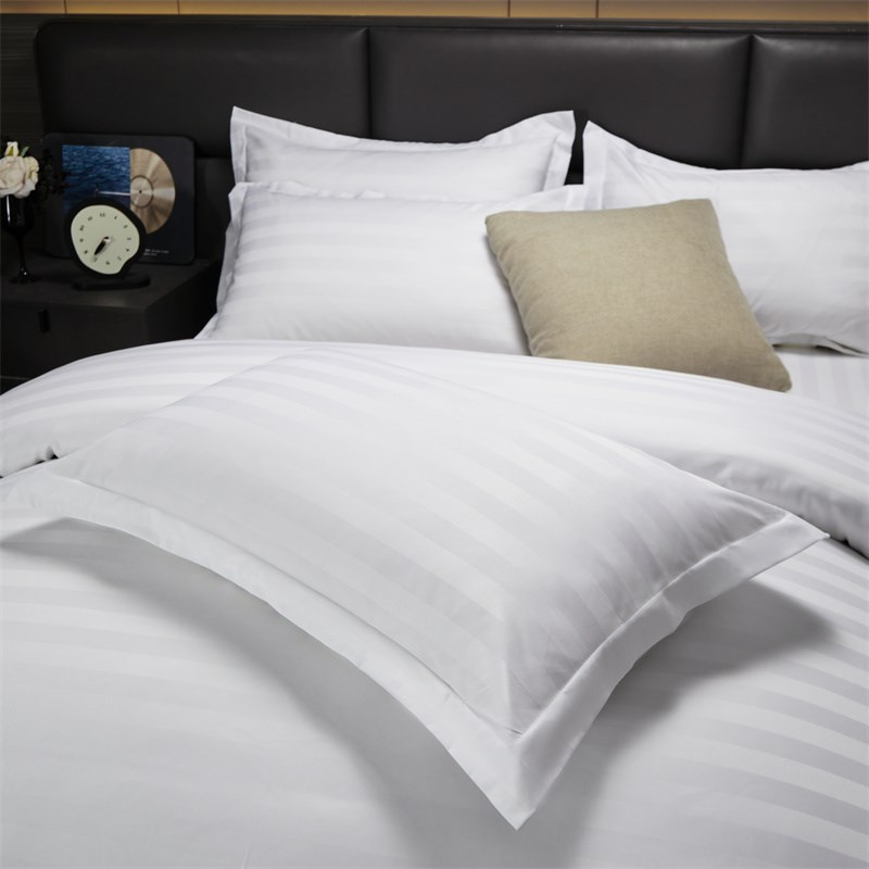 宾馆酒店布草四件套床上用品白色被芯枕芯民宿床单四件套七件套装