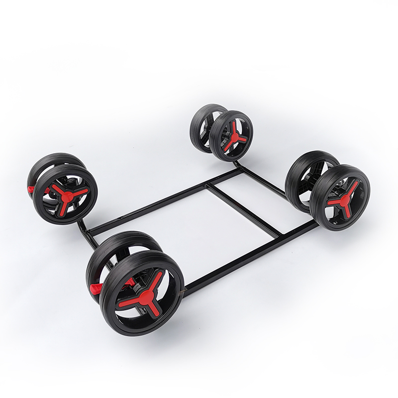 真藤推车轮子底盘底座发泡轮减震轮藤椅婴儿推车轮子带铁架