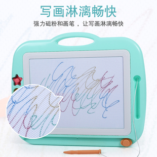 3岁2玩具 儿童超大号画画板磁性彩色写字板涂鸦板小黑板家用宝宝1