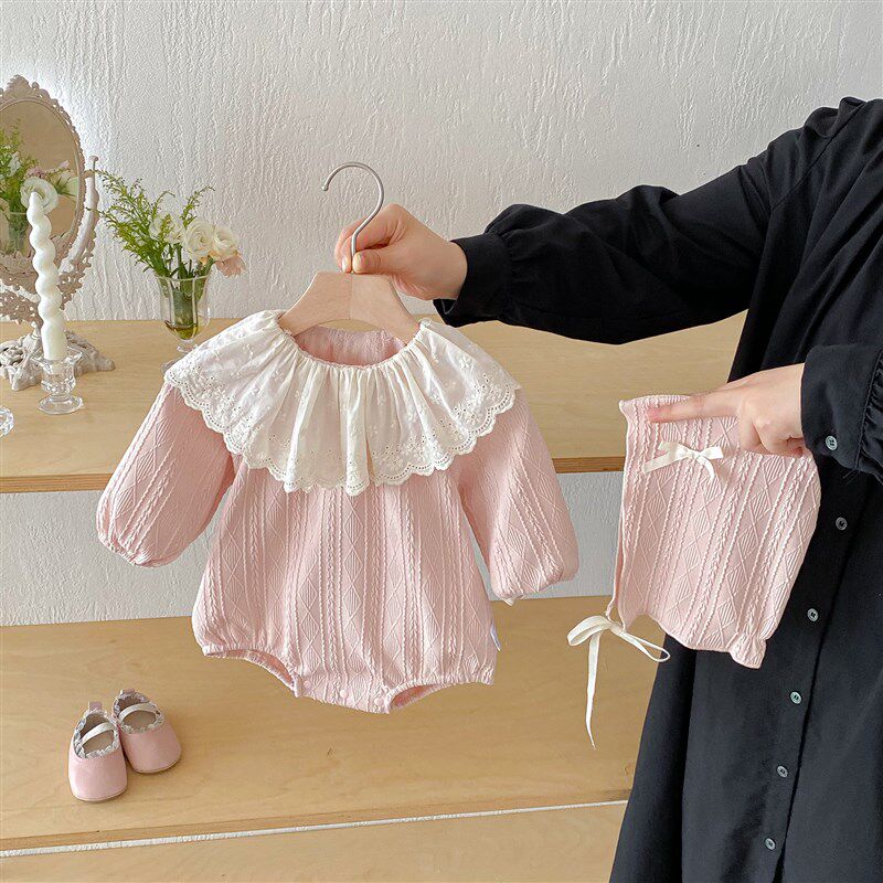 婴儿包屁衣春秋季女宝q宝可爱超萌满月百日宴公主哈衣甜美爬服外