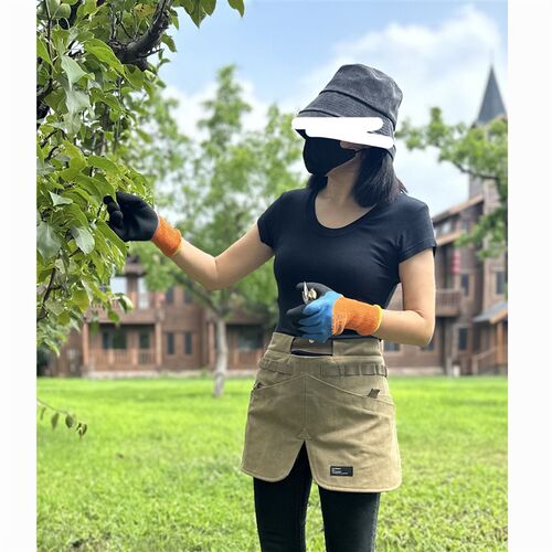 美式半身围裙咖啡师帆布围腰女厨z房短款可调节工作服男定制logo