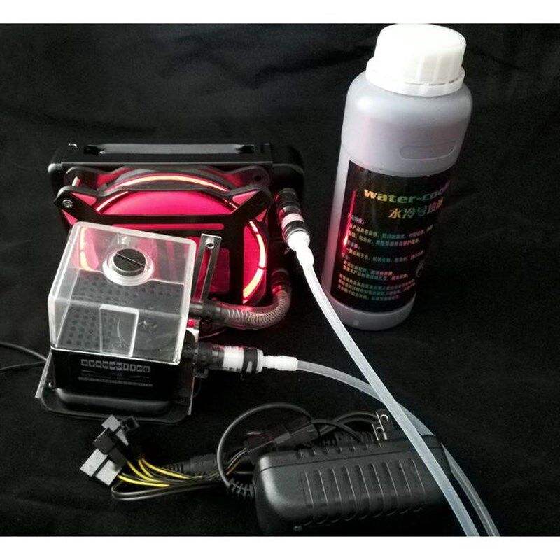 电水冷套装 手机笔记本水显冷外机外置水冷散热器 CP U 卡机箱风