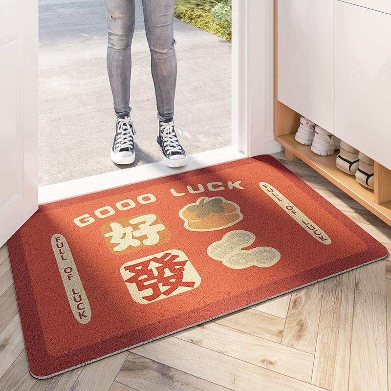 大江地垫丝圈入户门垫进门脚垫家用户外门口地毯玄关门厅红色垫子,居家布艺,家用脚垫,淘宝优惠券,粉丝福利购,淘宝优惠卷