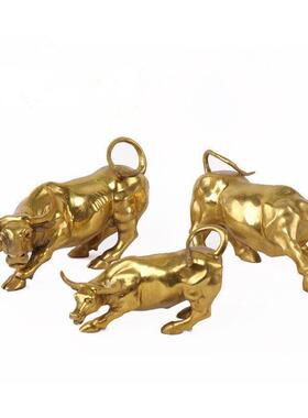 铜牛摆件华尔街金牛生肖牛大号牛气冲天家居客厅办公室装饰品装饰