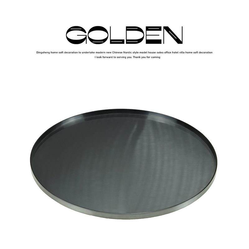 简约现代极简黑色金属托盘金属托盘摆件 茶几电视柜餐桌收纳装饰,家居饰品,果盘/果篓,淘宝优惠券,粉丝福利购,淘宝优惠卷