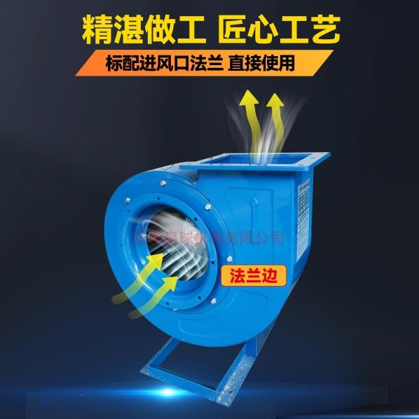 大洲浦惠CF离心风机220V饭店厨房排烟酒店工业除尘抽风机380V