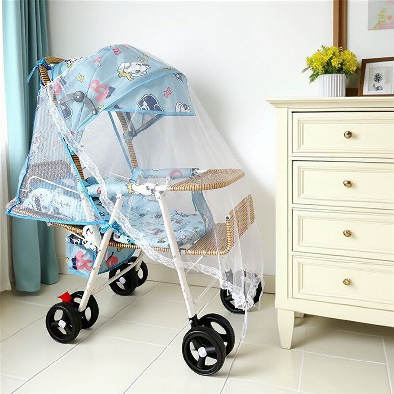 推车婴儿竹藤小推车轻便可坐可躺可折叠仿藤车宝宝夏天款藤椅推车