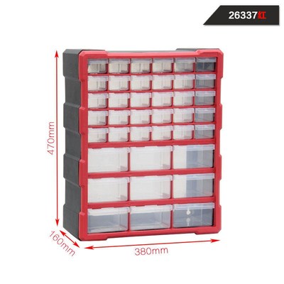高品质桌面收纳盒抽屉式零件箱收纳盒元件盒配件盒零件盒26505