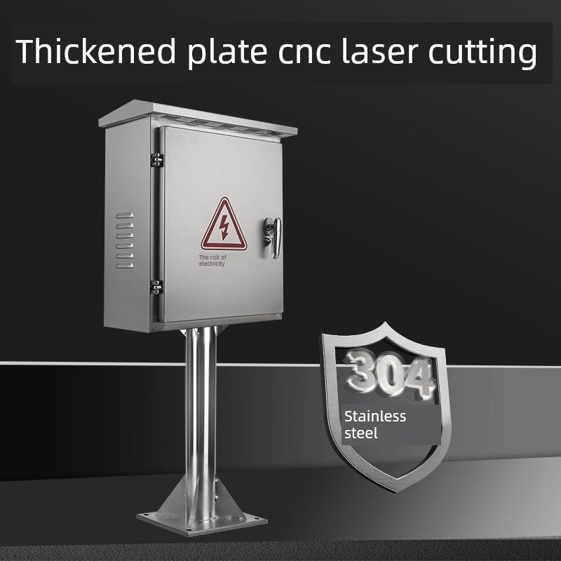 室外充电箱304不锈钢计量箱仪表箱落地式防雨柱配电箱监控箱