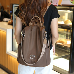 高级感双肩包女2025新款女x士外出旅行轻便大容量牛津布简约背包