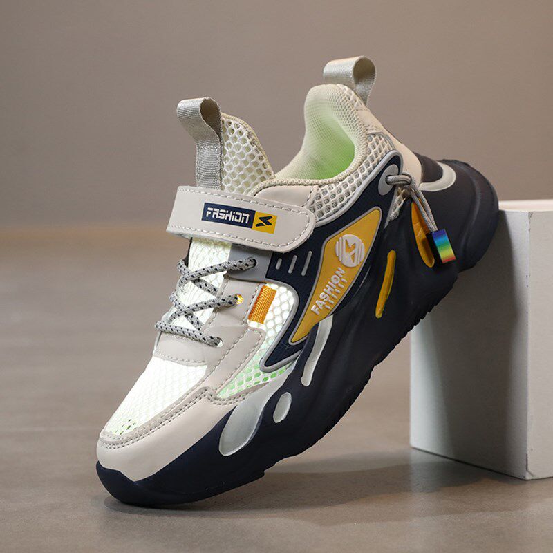 男童鞋夏款2025夏季新款单网透气网鞋网孔凉鞋薄款网面儿童运动鞋