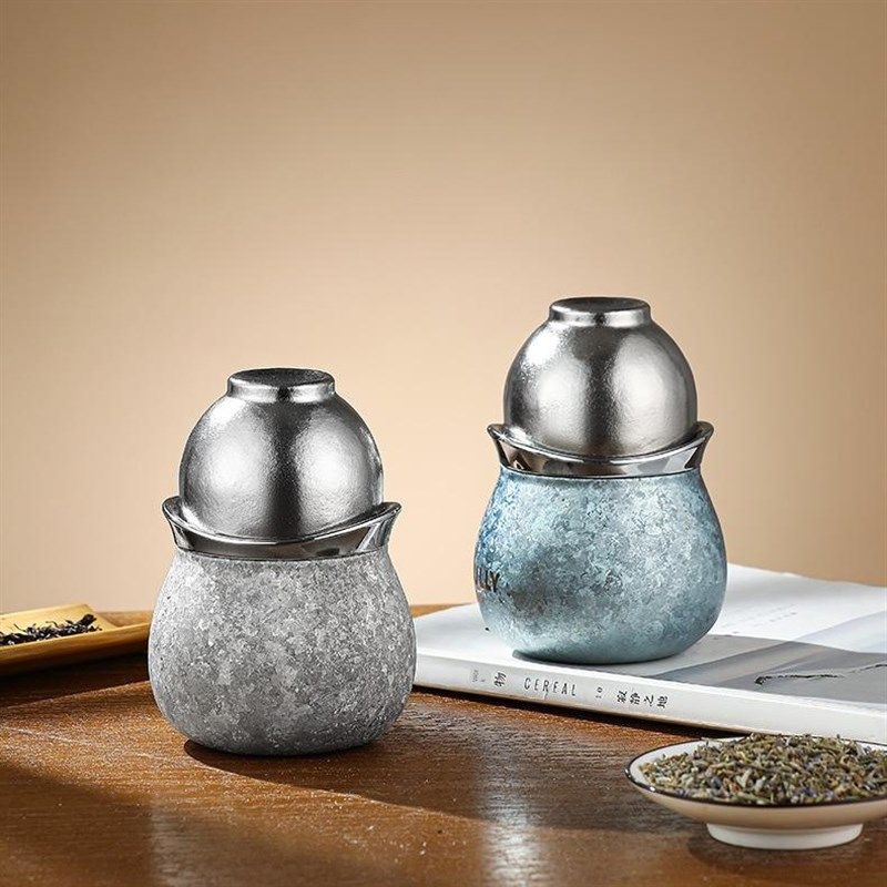 纯钛葫芦杯钛天然色办公茶水壶保健茶具,餐饮具,旅行茶具,淘宝优惠券,粉丝福利购,淘宝优惠卷