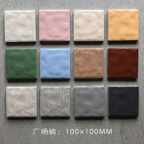 100*100直角广场瓷砖/防滑耐磨抗冻地砖桥面广场庭院停车场全瓷砖