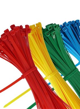 8x400厂标彩色尼龙扎带 宽7.2mm长400mm 塑料扎带红黄蓝绿黑白色
