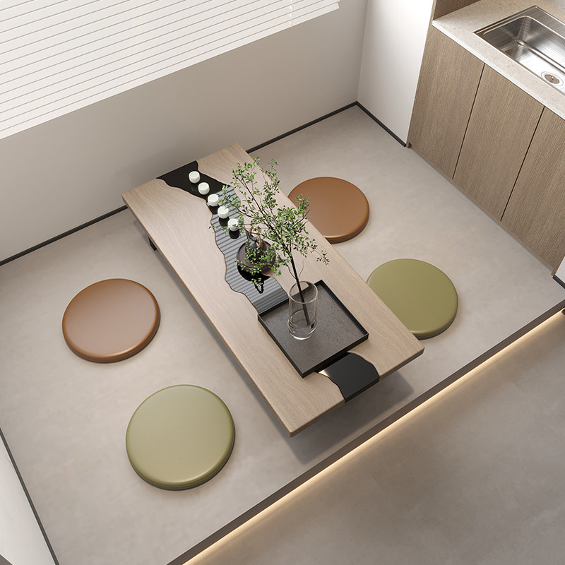 皮革椅垫圆形坐垫记忆棉垫子防猫抓榻榻米飘窗防滑椅垫薄圆凳座垫,居家布艺,椅垫,淘宝优惠券,粉丝福利购,淘宝优惠卷