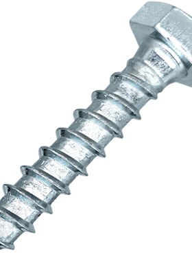 镀锌外六角木螺丝木方托盘粗牙自攻丝DIN517木螺钉M6M8M10M12加长