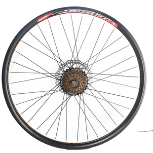 26寸24寸山地自行车轮组26X195 21速24速27速碟刹变速车前后轮