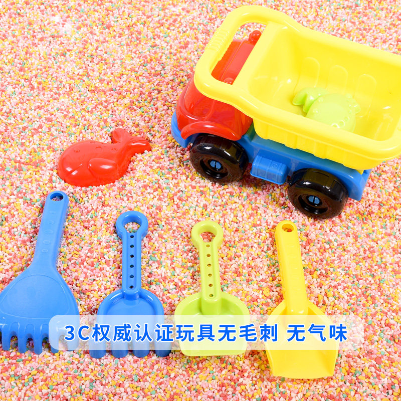 儿童充气沙池广场摆摊折叠围栏小孩子幼儿园玩的彩石玩具沙套装