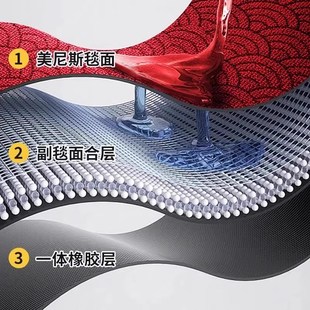 入户门地垫家用门垫进门脚垫2025新款 中式 别墅防滑垫蹭土新年地毯