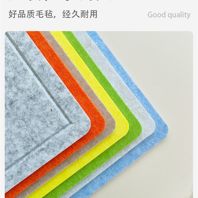 毛毡板照片墙贴免打孔展示背景墙情侣相片墙客厅卧室书桌ins装饰