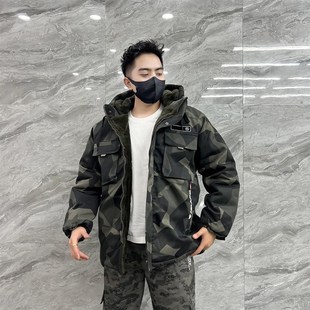 迷彩服棉服男冬季 劳保棉衣加绒加厚防寒保暖冬天工作服棉袄