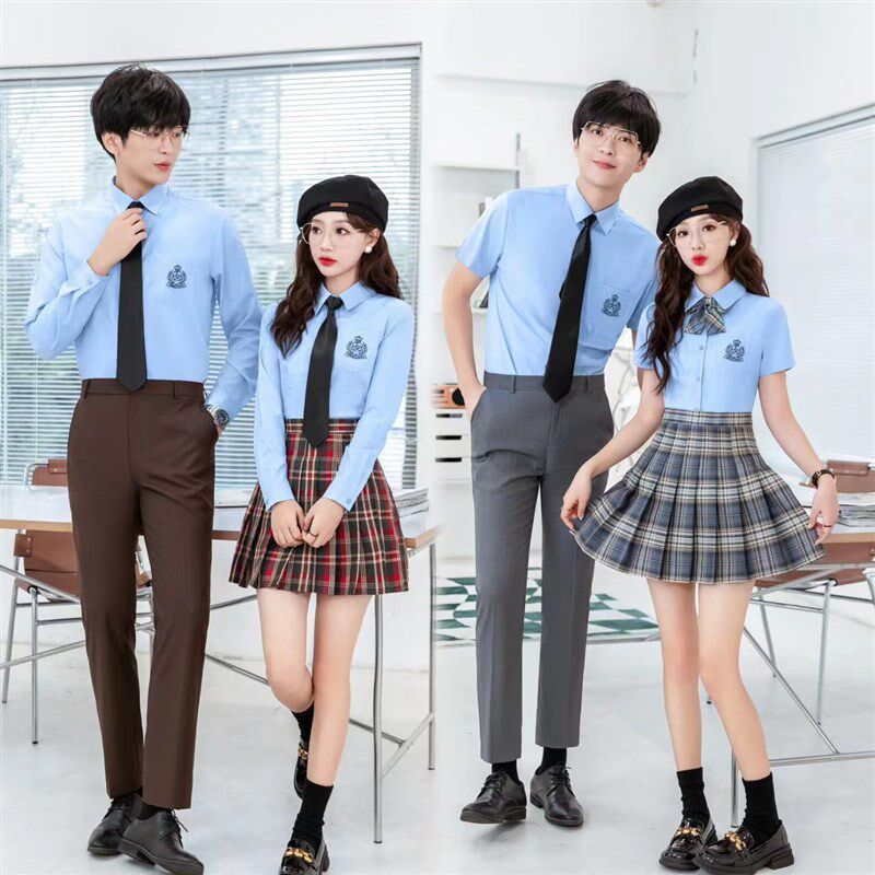 男女职业工装衬衫套装酒吧ktv网咖电竞馆桌球室服务员工作服衬衣