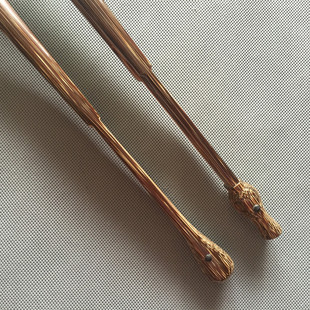 95寸18方 棕竹全芯老扇骨 苏工扇面 老艺人制作 琵琶头花瓶头头型