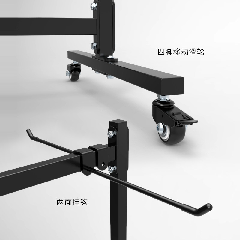 东际地面移动式瑜伽垫收纳架子放置架健身房瑜伽馆置物架挂架