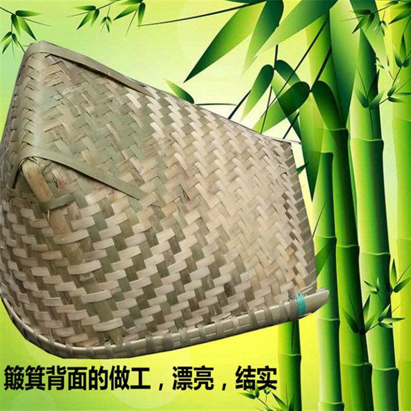 四川竹编织竹撮箕筲箕簸箕道具收纳竹扁畚箕扫斗铲子家用环保农家