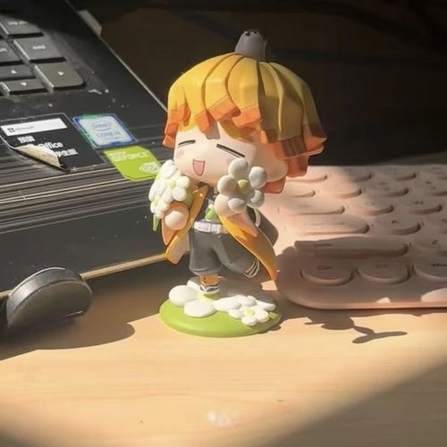 鬼灭之刃盲盒  诞生花系列国版炭治郎祢豆子善逸手办周边摆件礼物