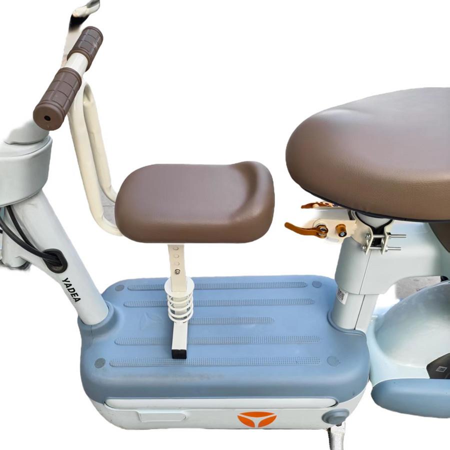 电动车儿童前置座椅踏板摩托电瓶宝婴带减震升降可旋转安全小凳子