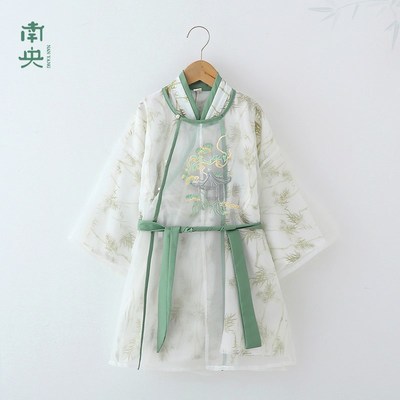 汉服男童古风春秋季男孩圆领袍儿童唐装明宋制长袍中秋节国风演出