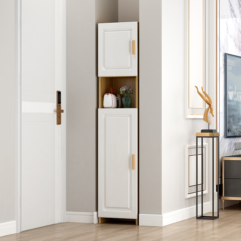 单门鞋柜家用门口入户省空间环保实木颗粒板双门鞋柜阳台储物定做