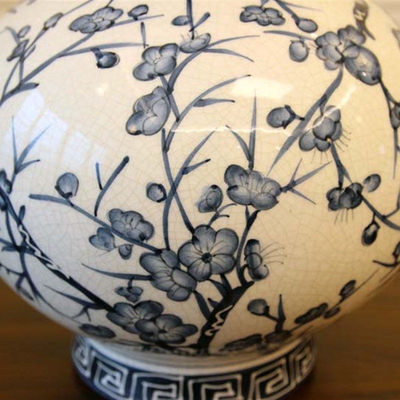新中式陶瓷花瓶摆件 手工彩绘花瓶插花花器 现代简约美式大肚花瓶,家居饰品,花瓶,淘宝优惠券,粉丝福利购,淘宝优惠卷