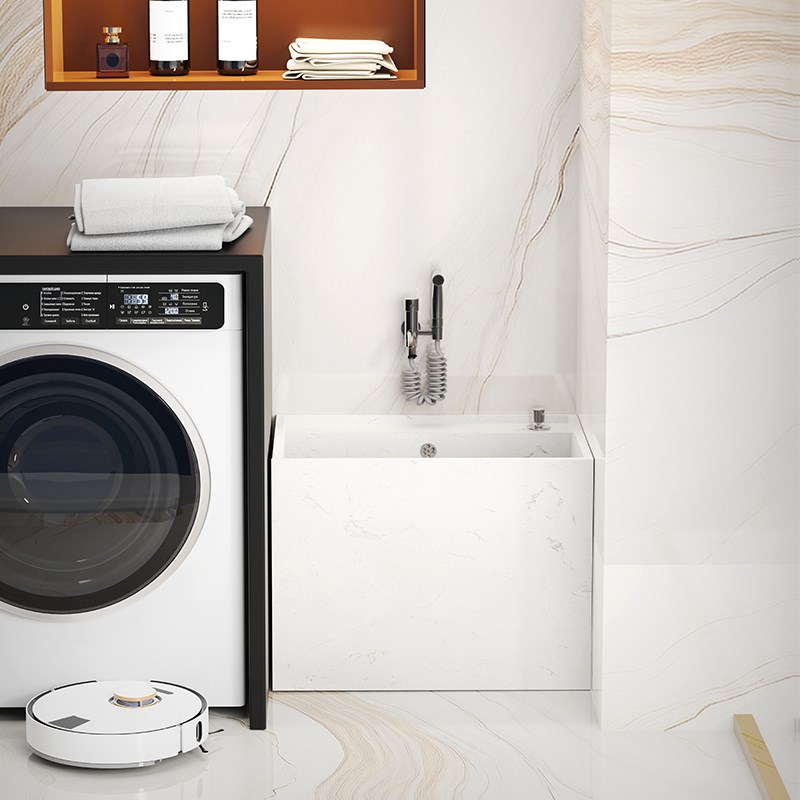 可定制大理石洗拖把池家用阳台拖布槽池卫生间户外大号墩布池小号