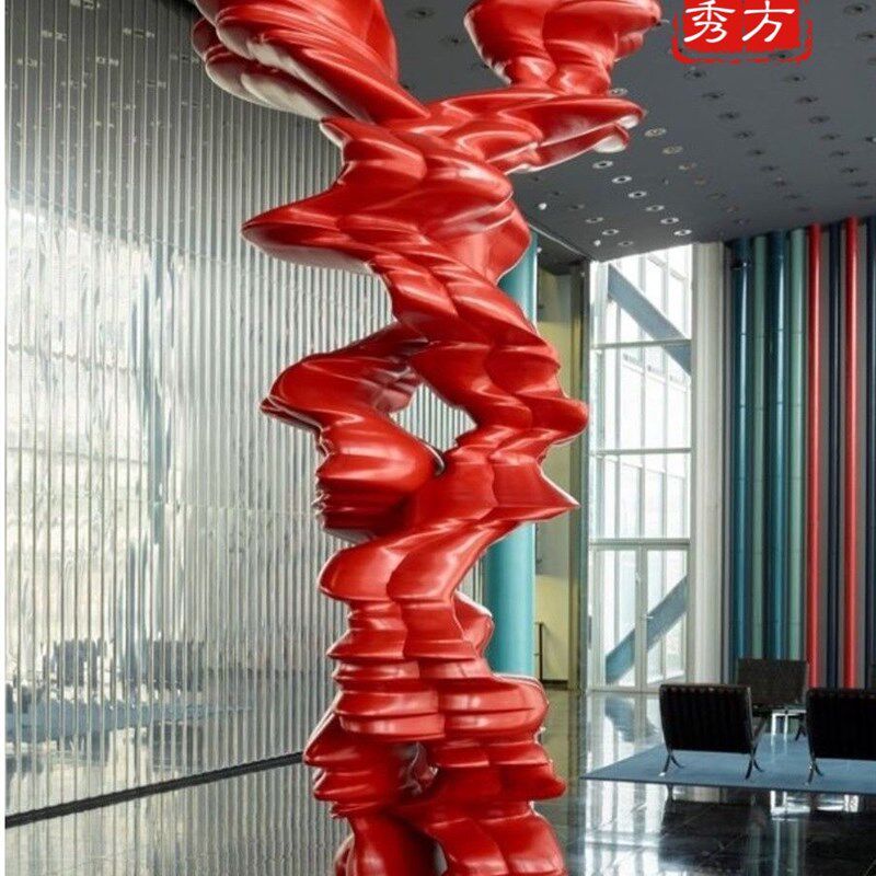 酒店别墅摆设景观艺术摆件落地现代简约几何抽象R雕塑人像园艺装