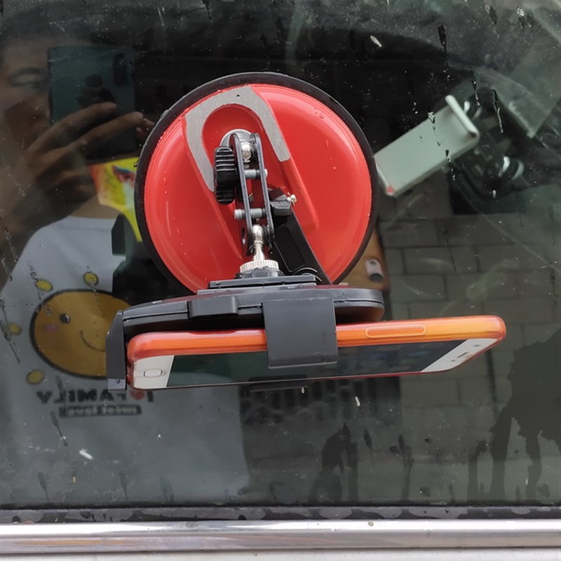 车载手机支架吸盘式前挡玻璃汽车手机架大货车挖掘机铲车防震