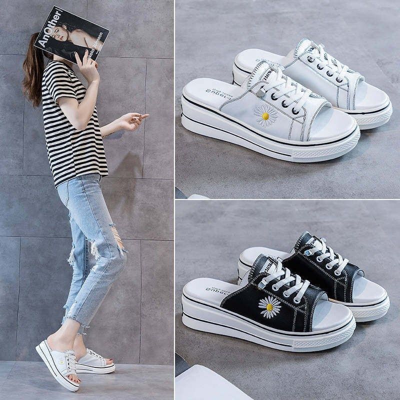 厚底凉拖鞋女夏外穿2025新款时尚ins潮百搭松糕平底网红懒人拖鞋,女鞋,一字拖,淘宝优惠券,粉丝福利购,淘宝优惠卷