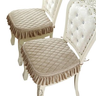 毛绒防滑四季 餐y桌椅垫坐垫加厚家用屁垫椅子垫座 凳子垫简约欧式