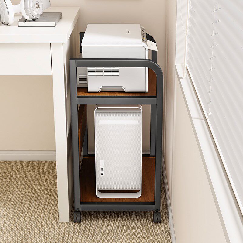 打印机置物架落地可移动主机箱托架办公室多层收纳整理复印机支架