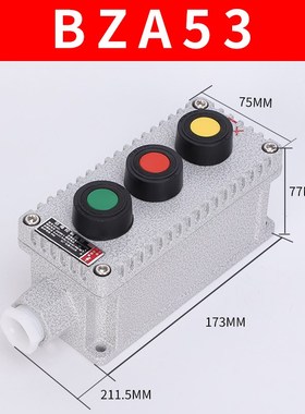 防爆按钮开关BZA53-1旋钮 2H 3H 4急停按钮防爆控制按钮防爆按钮