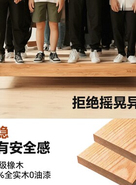 全木实床架排骨架180x200实木双人床大床主卧2024新款现代简约床