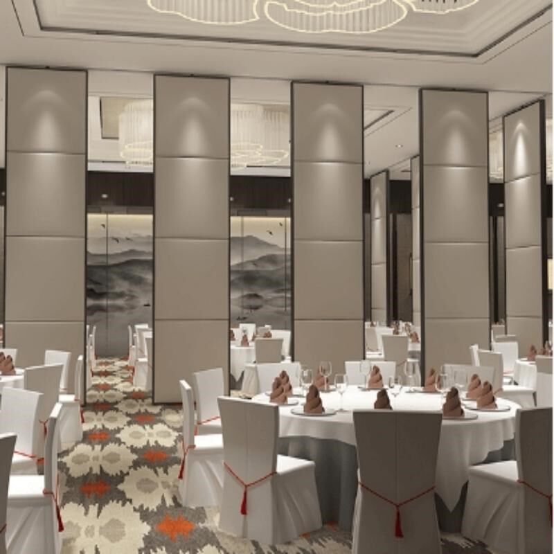 酒店活动隔断墙酒店包厢隔断房可折叠移动推拉门隔音宴会吊轨办公
