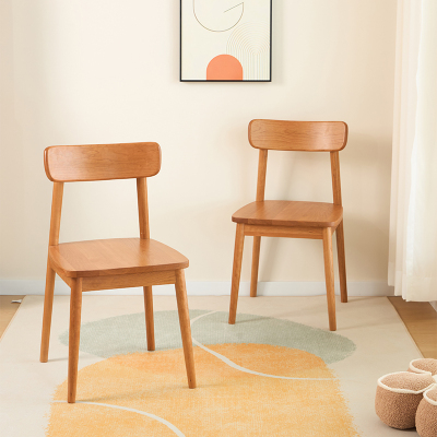 全实木樱桃木餐椅格林椅子家用靠背北欧餐桌椅橡木凳子学习书桌椅
