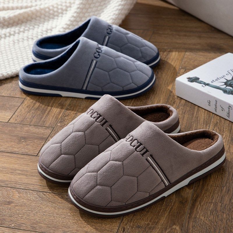 棉拖鞋男士秋冬季特大码4950加绒加厚防滑2024新款大码4647棉拖男