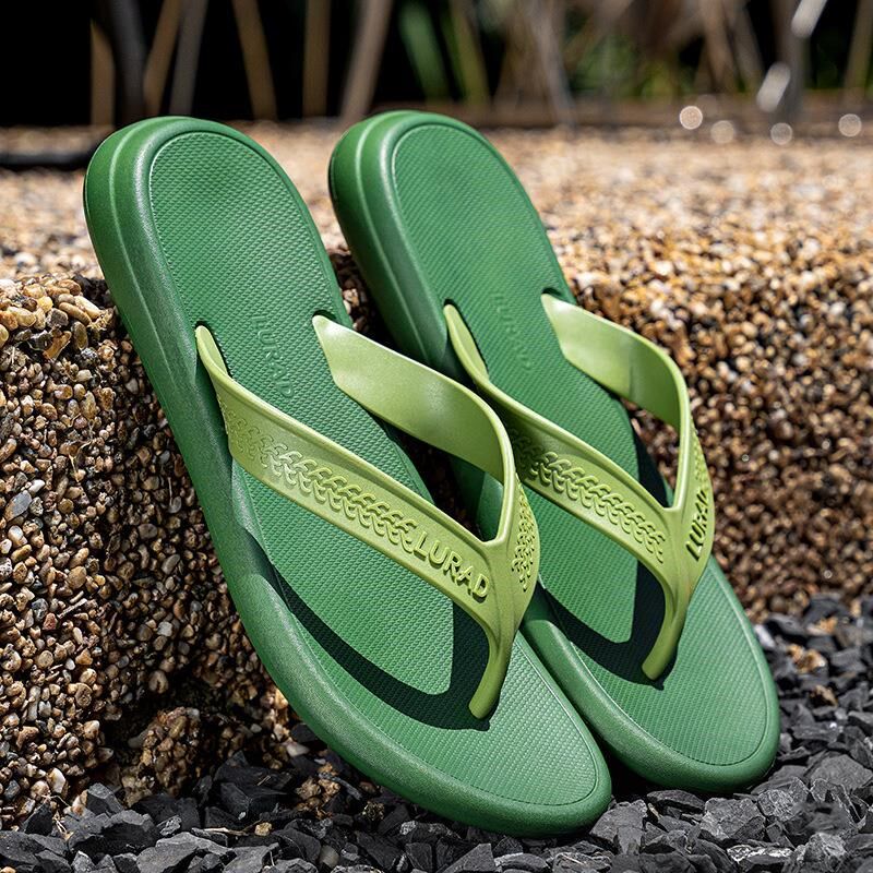 男人字拖潮流厚底防滑软底夹脚凉拖鞋男士凉拖时尚外穿海边沙滩鞋