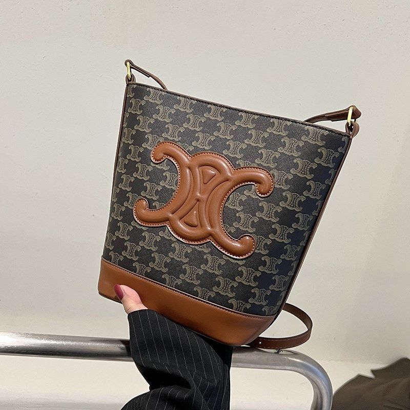 高级感印花水桶包包女2024夏季新款时尚网红斜跨小包气质单肩女包,箱包皮具/热销女包/男包,水桶包,淘宝优惠券,粉丝福利购,淘宝优惠卷