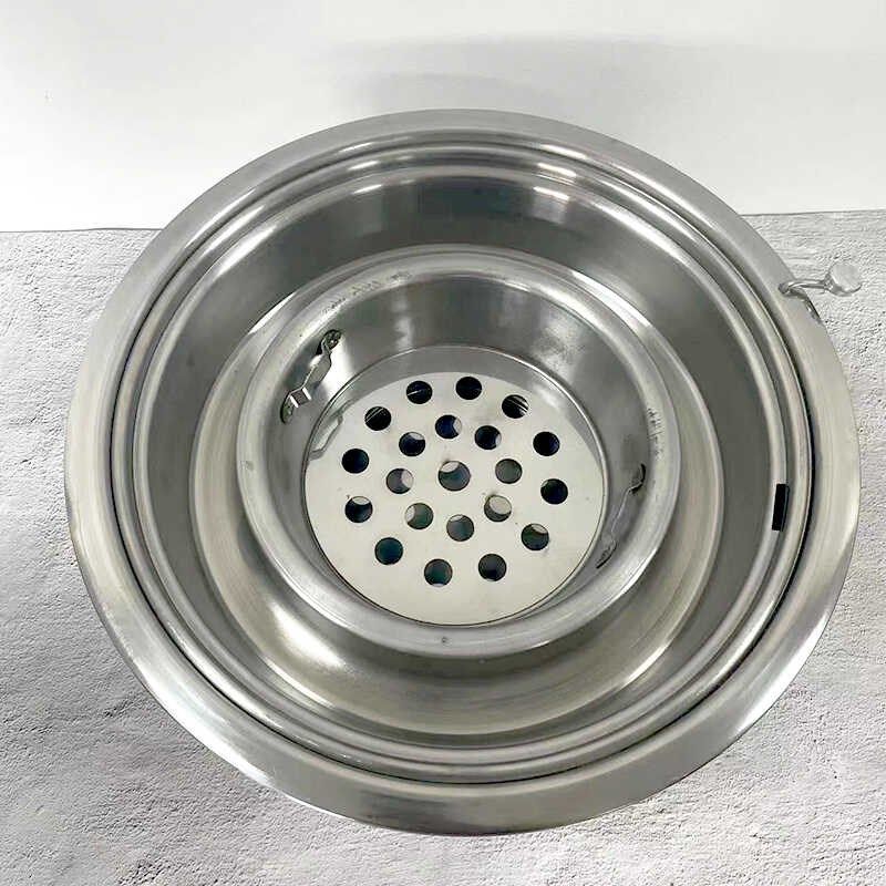 韩式不锈钢烤肉盘烧烤炉商用韩式炭火盆木炭家用室内户外碳烤炉子