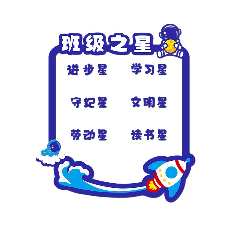 班级之星墙贴进步学习文化墙布置教室小学主题光荣榜照片墙面装饰